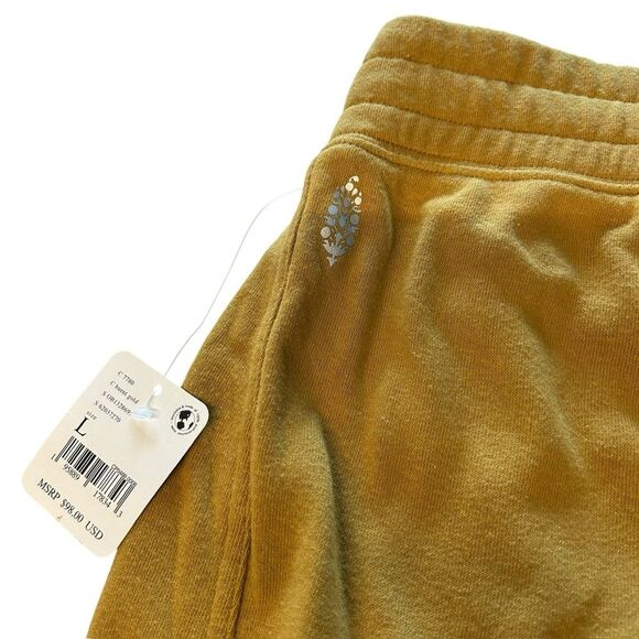 Free People‎ Movement Women’s L Circle Back Joggers Burnt Gold Baggy Yoga Hippie - Picture 9 of 12